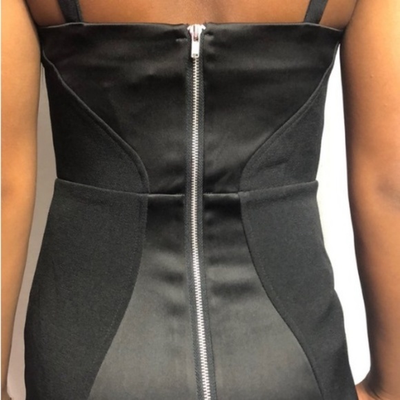 Express Black Tuxedo Midi Dress - Picture 6 of 8